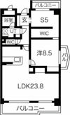 茶屋ヶ坂プログレスの間取り画像