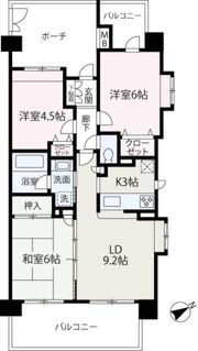 ベルポート和光丸山台弐番館606の間取り画像