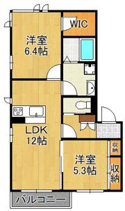 ポルトボヌール黒原の間取り画像