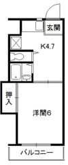 サンリバーハイツの間取り画像
