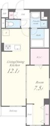 GARDEN COURT A 西高島平の間取り画像