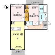 J.リヴェール高松西宝町 A棟の間取り画像