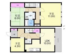 宮島台ビューハイツ Aの間取り画像