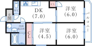 神戸湊アパートメントの間取り画像