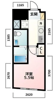 ジョワ西大井の間取り画像