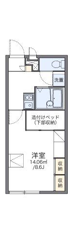 レオパレスメイプルハイム八雲の間取り画像