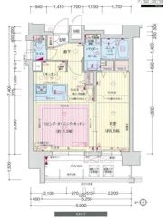 プレサンス難波セレクトの間取り画像