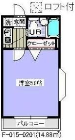 ローズアパートF-15の間取り画像
