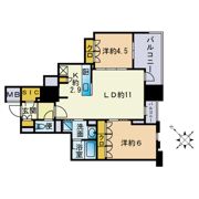 レーベン福岡天神ONE TOWERの間取り画像