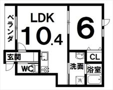 プレジール1の間取り画像