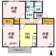 ヴェルフィーユ Aの間取り画像