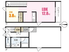 ラヴィーヌ三入A棟の間取り画像