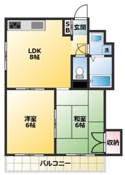 メゾン ド ラモーヌの間取り画像