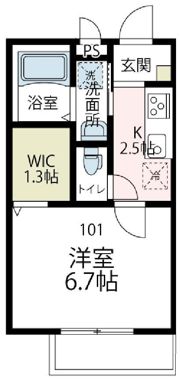 セレーヌ仲町台Bの間取り画像