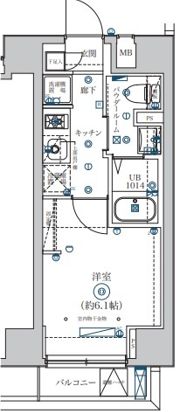 AZEST阪東橋の間取り画像