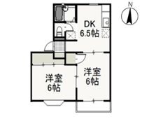 サンライズ久米 Aの間取り画像