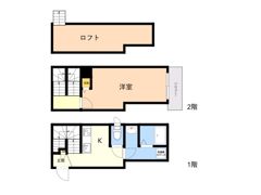 Dolce vita麦野Bの間取り画像