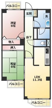 アーデン入間の間取り画像