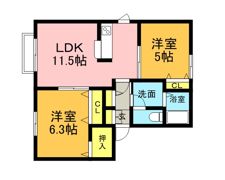 アベニールの間取り画像