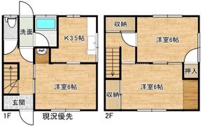 コーポ仲田の間取り画像