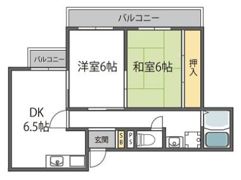 久一ハイツⅡの間取り画像