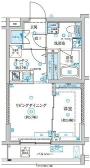ベルシード王子神谷の間取り画像