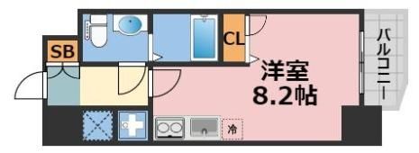 ベルエ難波西の間取り画像