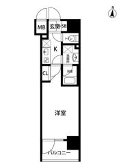 アビタ住吉の間取り画像
