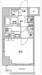 セジョリ墨田両国403号室の間取り画像