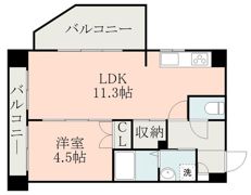 ウエル水前寺公園の間取り画像