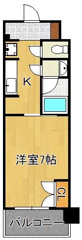 RJRプレシア西小倉駅前の間取り画像
