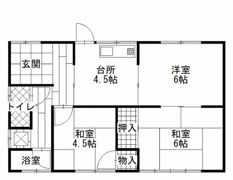 豊成2-12-15貸家の間取り画像