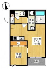 GRANDTIC 後楽園(グランティック コウラクエン)の間取り画像
