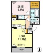フルール・デ・シャン Aの間取り画像