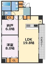 アネスト北堀江の間取り画像