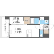 プレリスNEO大阪十三エルヴィオンの間取り画像