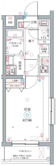 クレヴィスタ立石Ⅱの間取り画像