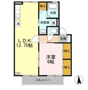 メルベーユ Aの間取り画像