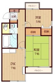 エスカイア100羽村第一の間取り画像