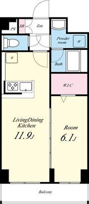 スカイガーデン錦糸町の間取り画像