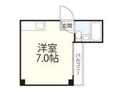 コーポラス十日市の間取り画像