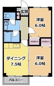 サニーハイツの間取り画像