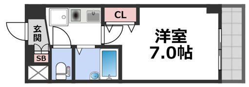 グランドオーク高井田の間取り画像