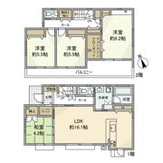 栄町戸建の間取り画像