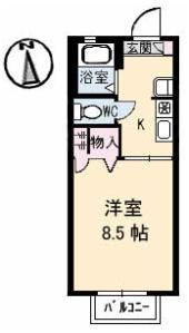 CASA安宅 C棟の間取り画像