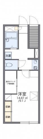 レオパレス北八王子Aの間取り画像