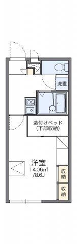 レオパレスマ メゾンの間取り画像