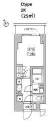レジディア日本橋馬喰町Ⅱの間取り画像