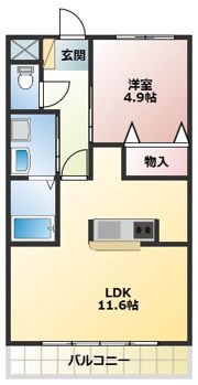 メゾン・フルールⅡの間取り画像