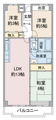 アーバンドエル杁中の間取り画像